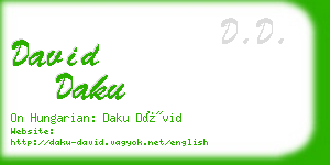 david daku business card